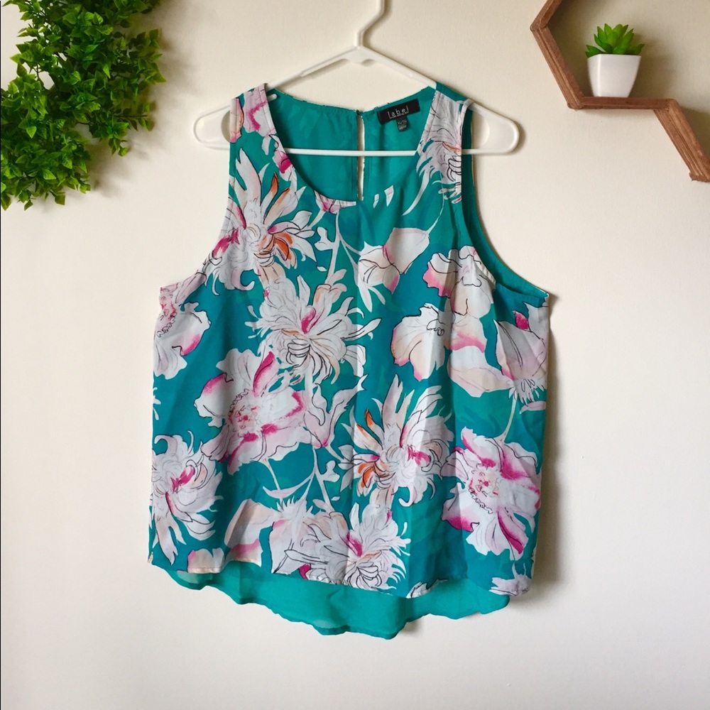 Label RACHEL Rachel Roy Floral Top